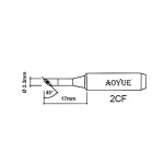 Spájkovací hrot minivlna Aoyue 2CM