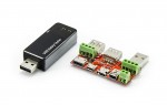 USB tester s redukciami Lightning, USB-C, mini a micro USB, 3-30V, 0-5A