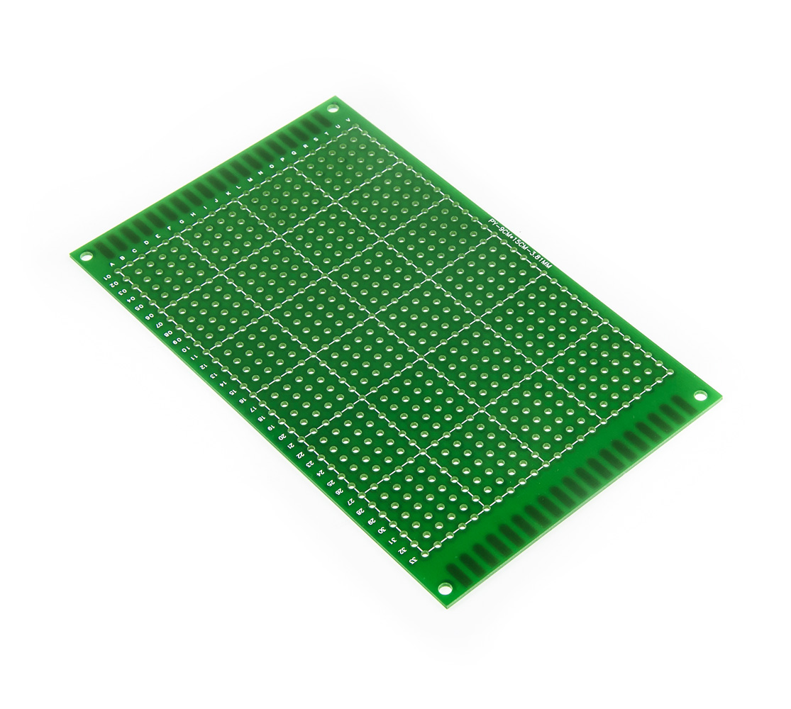 Jednostranná univerzálna doska plošných spojov so 764 spájkovacími bodmi 15x9cm