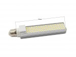 LED žiarovka E27, 64xLED, hliníkový chladič, 6000K, 1200lm, 12W