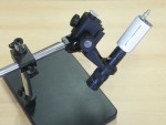 Uhlový držiak kamery pre elektronický mikroskop a el. mikroskop all-in-one