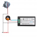 Multifunkčný vstavaný elektromer AC 80 ~ 260V/100A - toroidný prúdový transformátor