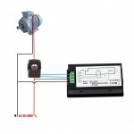 Multifunkčný vstavaný merač elektrických veličín AC 80~260V/100A - otvárateľný prúdový transformátor