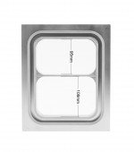 Zatavovacia balička potravinových dvojitých zatavovacích misiek 227x178mm