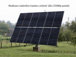 Dvojosový solárny tracker Huayue pre 12 panelov - 6,6 kW.