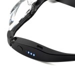 Servisné lupy s 0,75 - 4-násobným zväčšením s LED osvetlením a USB nabíjaním