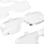 Servisné lupy s 0,75 - 4-násobným zväčšením s LED osvetlením a USB nabíjaním