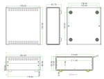 Stavebný box kov/plast 202x80x220mm - čierny