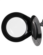PD178S pracovná lampa s 8D zväčšením a lupou - čierna
