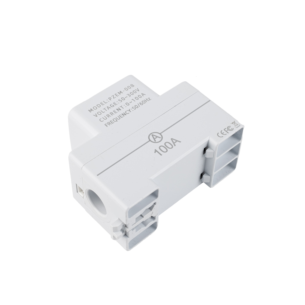 Meradlo celkovej a aktuálnej spotreby napätia a prúdu na DIN lištu PZEM-008, AC 50–300 V, 100 A