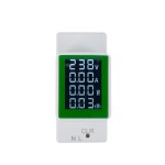 Meradlo celkovej a aktuálnej spotreby napätia a prúdu na DIN lištu PZEM-008, AC 50–300 V, 100 A